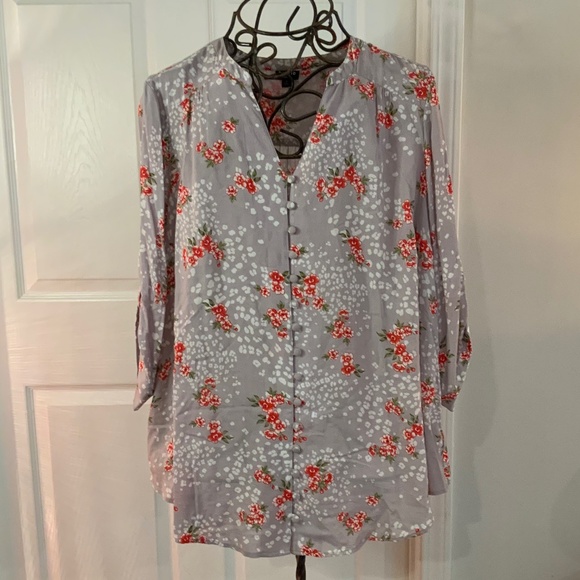 TORRID HARPER FLORAL LEOPARD TOP SIZE 2 - Picture 1 of 8